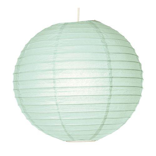 Cool Blue 6 Inch Round No Frills Parallel Ribbed Paper Lantern Set of 10 - PaperLanternStore.com - Paper Lanterns, Decor, Party Lights & More