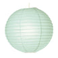 Cool Blue 6 Inch Round No Frills Parallel Ribbed Paper Lantern Set of 10 - PaperLanternStore.com - Paper Lanterns, Decor, Party Lights & More
