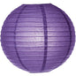 Dark Purple 6 Inch Round No Frills Parallel Ribbed Paper Lantern Set of 10 - PaperLanternStore.com - Paper Lanterns, Decor, Party Lights & More