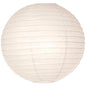 Off-White 6 Inch Round No Frills Parallel Ribbed Paper Lantern Set of 10 - PaperLanternStore.com - Paper Lanterns, Decor, Party Lights & More