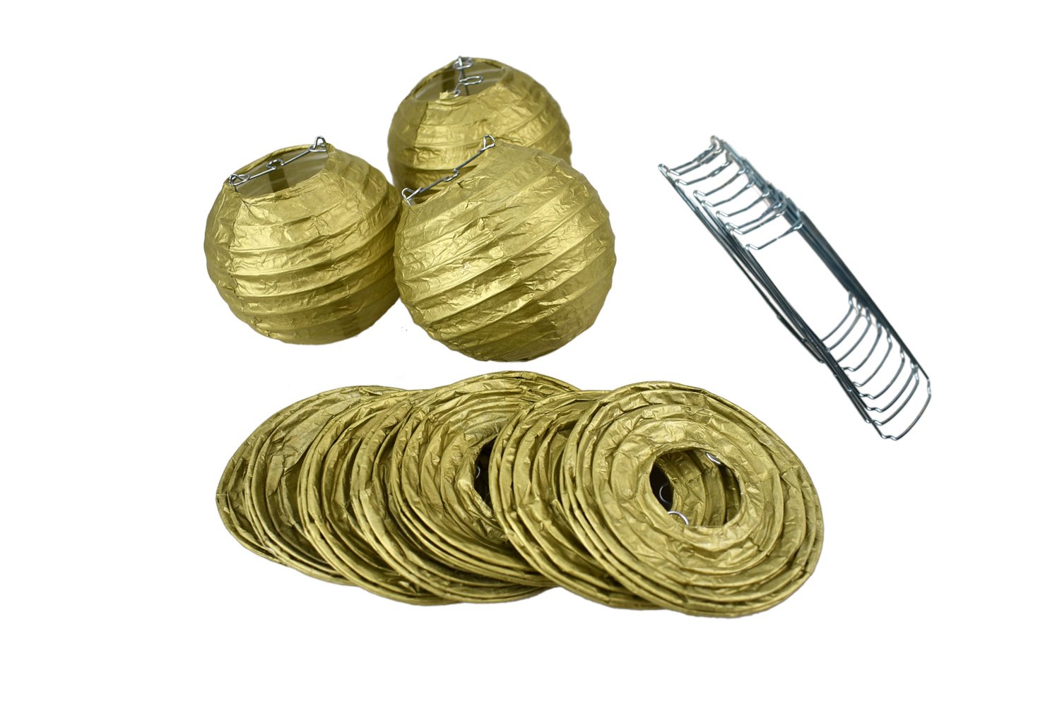 4" Even Ribbing Paper Lanterns (10-Pack) - Various Colors Available - PaperLanternStore.com - Paper Lanterns, Decor, Party Lights & More