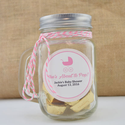 Small Mason Jar Mug w/ Handle, Lid (1 Pint / 16 oz) - Great for Crafting and Favors - PaperLanternStore.com - Paper Lanterns, Decor, Party Lights & More