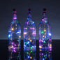 3 Pack | 3 Ft 10 Super Bright RGB LED Solar Operated Wine Bottle lights With Cork DIY Fairy String Light For Home Wedding Party Decoration - PaperLanternStore.com - Paper Lanterns, Decor, Party Lights & More