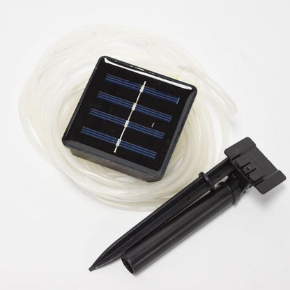 50 Warm White LED Solar Powered Garden Stake Rope Tube String Light  w/ Light Sensor (16.5 FT) - PaperLanternStore.com - Paper Lanterns, Decor, Party Lights & More