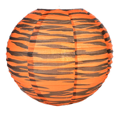 14" 4-Pack Safari Animal Print Cheetah Giraffe Tiger Zebra Paper Lanterns Party Variety Pack