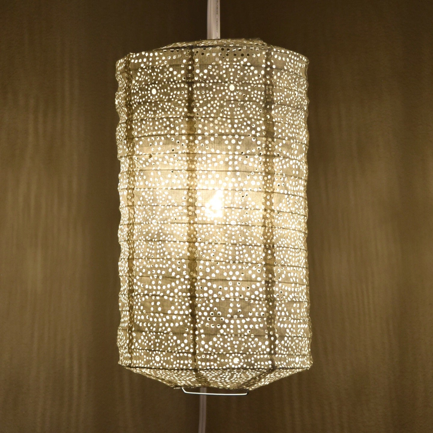 Cylinder Unique Shaped Tyvek Paper Lantern, Extra Durable, White (8"W x 12"H)