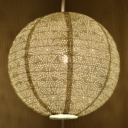 Round Tyvek Paper Lantern, Extra Durable, White (12"W x 12"H)
