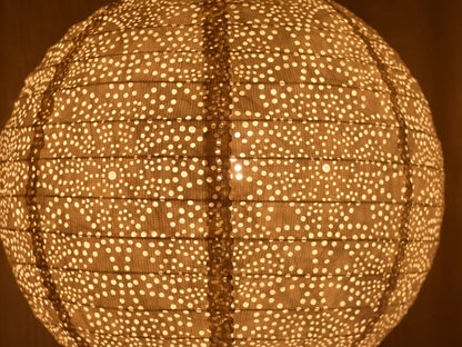 Round Tyvek Paper Lantern, Extra Durable, White (12"W x 12"H)