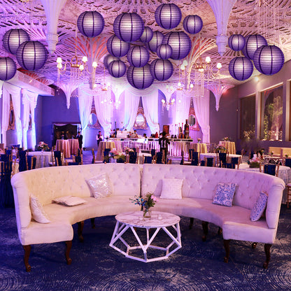 Ultimate 20pc Dark Purple Paper Lantern Party Pack - Assorted Sizes of 6, 8, 10, 12 for Weddings, Birthday, Events and Decor - PaperLanternStore.com - Paper Lanterns, Decor, Party Lights & More