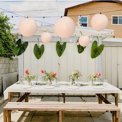 Ultimate 20pc Rose Quartz Pink Paper Lantern Party Pack - Assorted Sizes of 6, 8, 10, 12 for Weddings, Birthday, Events and Decor - PaperLanternStore.com - Paper Lanterns, Decor, Party Lights & More