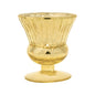 Vintage Mercury Glass Candle Holder (3.5-Inch, Olivia Design, Fluted Urn Gold) - Decorative Candle Holder - For Home Decor and Wedding Centerpieces - PaperLanternStore.com - Paper Lanterns, Decor, Party Lights & More
