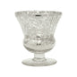 Vintage Mercury Glass Candle Holder (3.5-Inch, Olivia Design, Fluted Urn, Silver) - Decorative Candle Holder - For Home Decor and Wedding Centerpieces - PaperLanternStore.com - Paper Lanterns, Decor, Party Lights & More