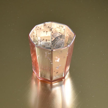 Patricia Mercury Glass Tealight Holder (Electric Pink, Single) For Use with Tea Lights - For Home Decor, Parties and Wedding Decorations - PaperLanternStore.com - Paper Lanterns, Decor, Party Lights & More