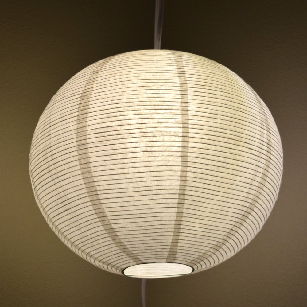 Fine Line Premium Paper Lantern Pendant Light Cord KIT with S14 Warm White LED Bulb