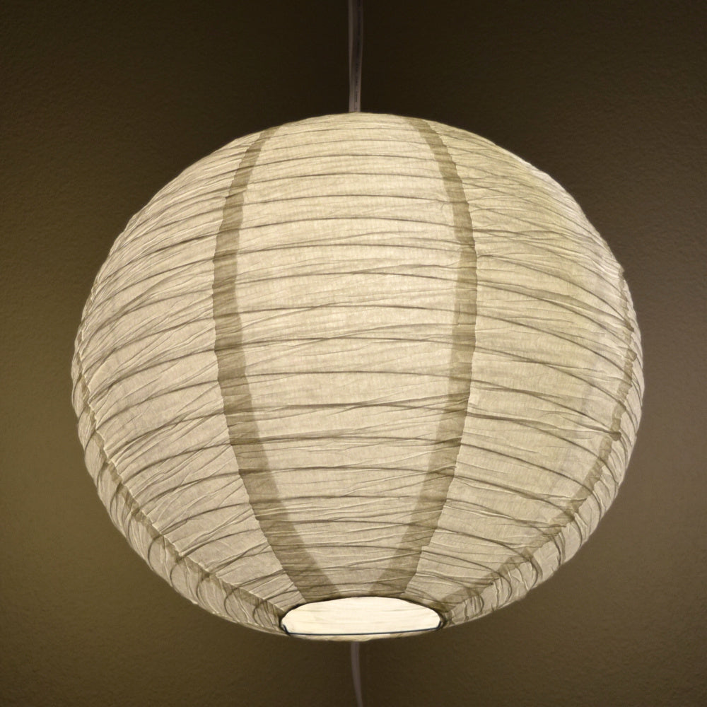 Crepe Premium Paper Lantern Pendant Light Cord Kit with G50 Warm White LED Bulb