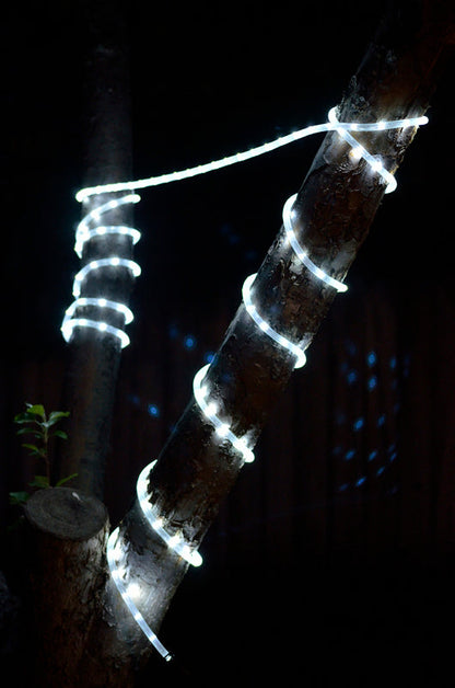 Cool White Outdoor LED Fairy String Rope Light, 33 FT, Clear Tube, AC Plug-In - PaperLanternStore.com - Paper Lanterns, Decor, Party Lights & More