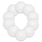 BULK PACK (10) 14" White Round Paper Lanterns, Even Ribbing, Hanging Decoration - PaperLanternStore.com - Paper Lanterns, Decor, Party Lights & More