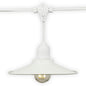 Classic Metal Patio Light Bulb Shade Cover for Outdoor Commercial String Lights, E26, White - PaperLanternStore.com - Paper Lanterns, Decor, Party Lights & More