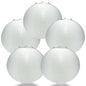 5 PACK | 12" White Fine Line Premium Even Ribbing Paper Lantern, Extra Sturdy - PaperLanternStore.com - Paper Lanterns, Decor, Party Lights & More