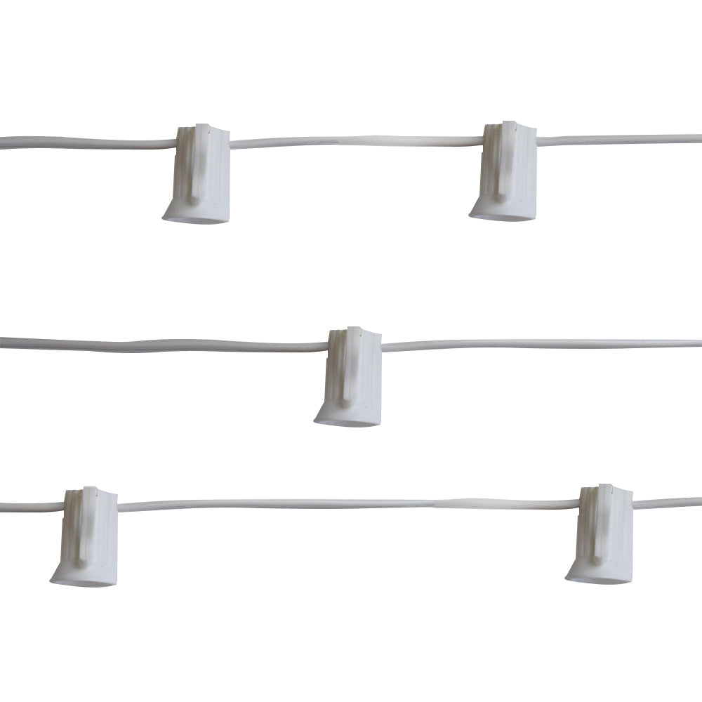 12" Wedding Triple Gold Paper Lantern String Light COMBO Kit (21 FT, EXPANDABLE, White Cord)