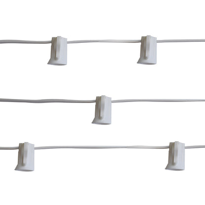 16" Wedding Gold Paper Lantern String Light COMBO Kit (21 FT, EXPANDABLE, White Cord)
