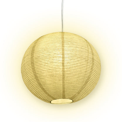 Fine Line Premium Paper Lantern Pendant Cord Kit with S14 Yellow LED Bulb