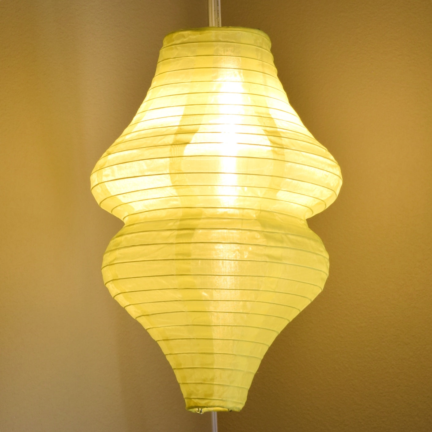 Yellow Beehive Unique Shaped Nylon Lantern, 10-inch x 14-inch