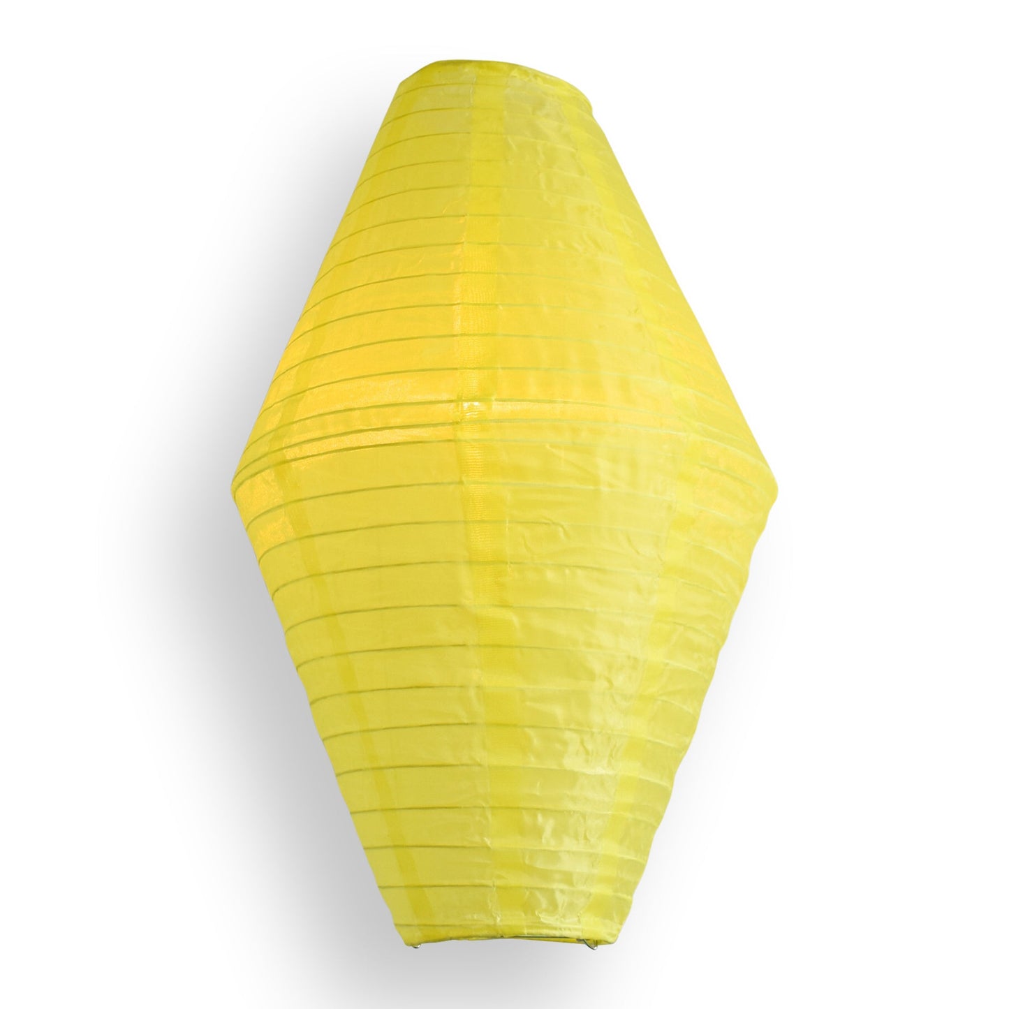 Yellow Diamond Unique Shaped Shimmering Nylon Lantern, 12-inch x 19-inch