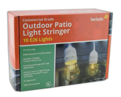 MoonBright 12" Beige Paper Lantern Outdoor String Light Set (10-PACK Combo Kit) - AsianImportStore.com - B2B Wholesale Lighting and Decor