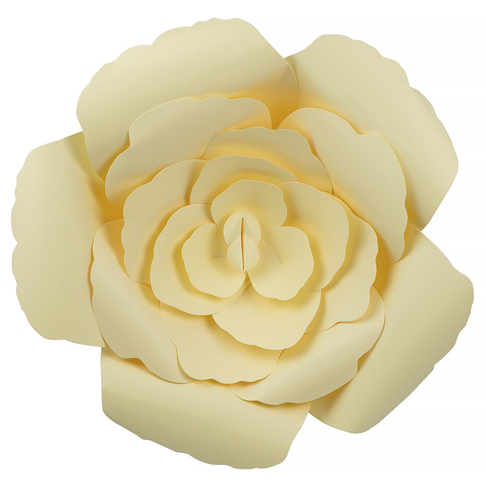 10-Pc Combo Vanilla Peony / Rose Paper Flower Backdrop Wall Decor for Weddings, Photo Shoots, Birthday Parties and More - AsianImportStore.com - B2B Wholesale Lighting and Decor