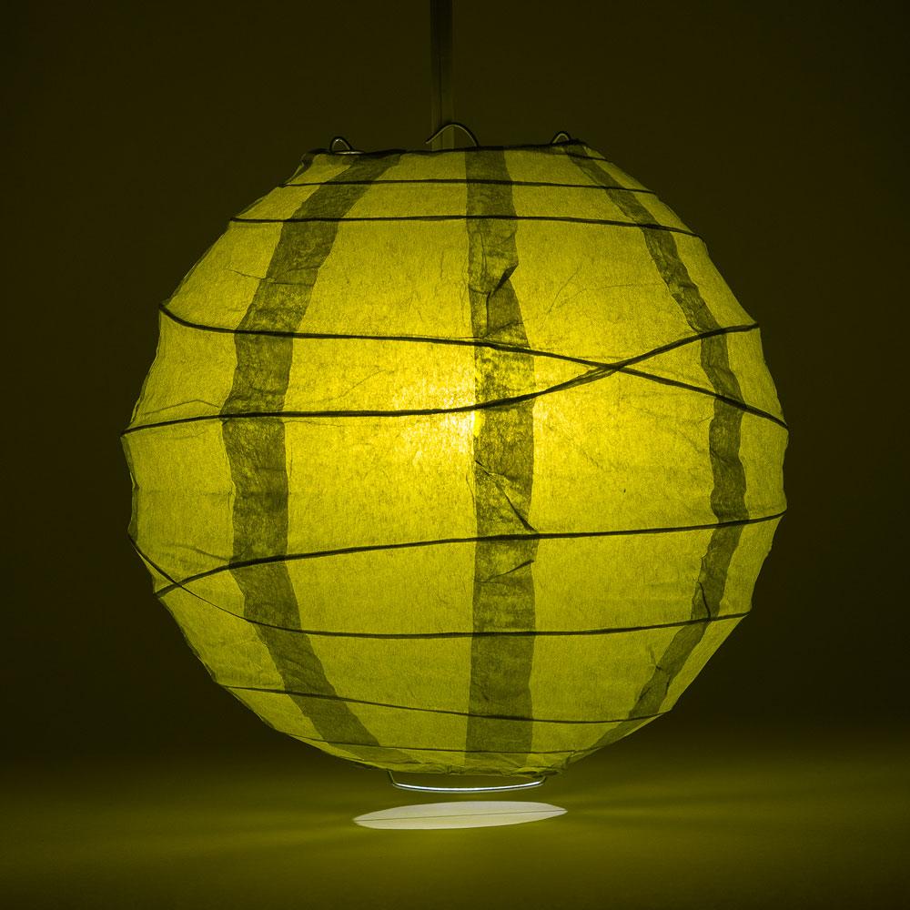 6" Pear Round Paper Lantern, Crisscross Ribbing, Chinese Hanging Wedding & Party Decoration - AsianImportStore.com - B2B Wholesale Lighting and Decor