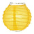 10 Socket Yellow Round Paper Lantern Party String Lights (4" Lanterns, Expandable) - AsianImportStore.com - B2B Wholesale Lighting & Decor since 2002