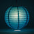14" Tahiti Teal Round Paper Lantern, Even Ribbing, Chinese Hanging Wedding & Party Decoration - AsianImportStore.com - B2B Wholesale Lighting and Decor