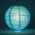 8" Water Blue Round Paper Lantern, Crisscross Ribbing, Chinese Hanging Wedding & Party Decoration - AsianImportStore.com - B2B Wholesale Lighting and Decor