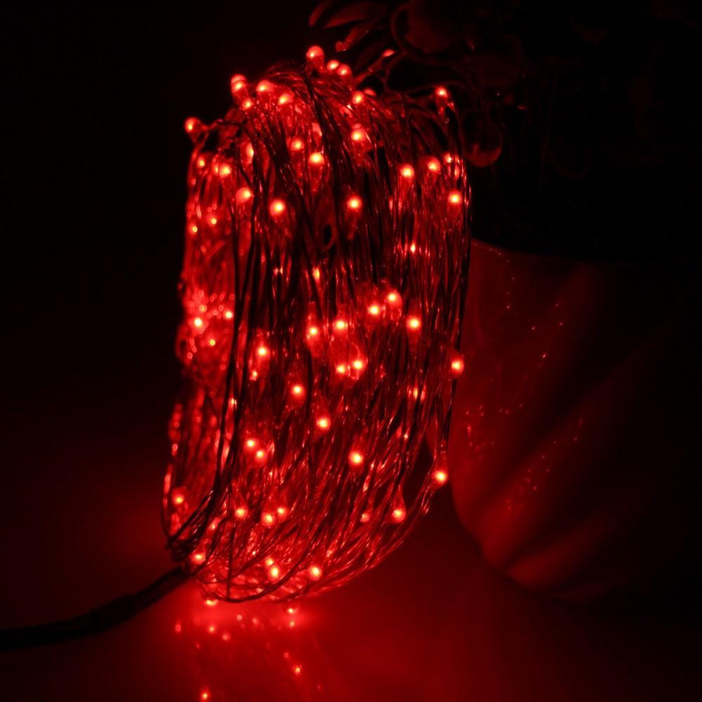 33 FT | 100 Red LED Waterproof Micro Fairy String Lights with AC Plug-In Power (24 PACK) - AsianImportStore.com - B2B Wholesale Lighting and Décor