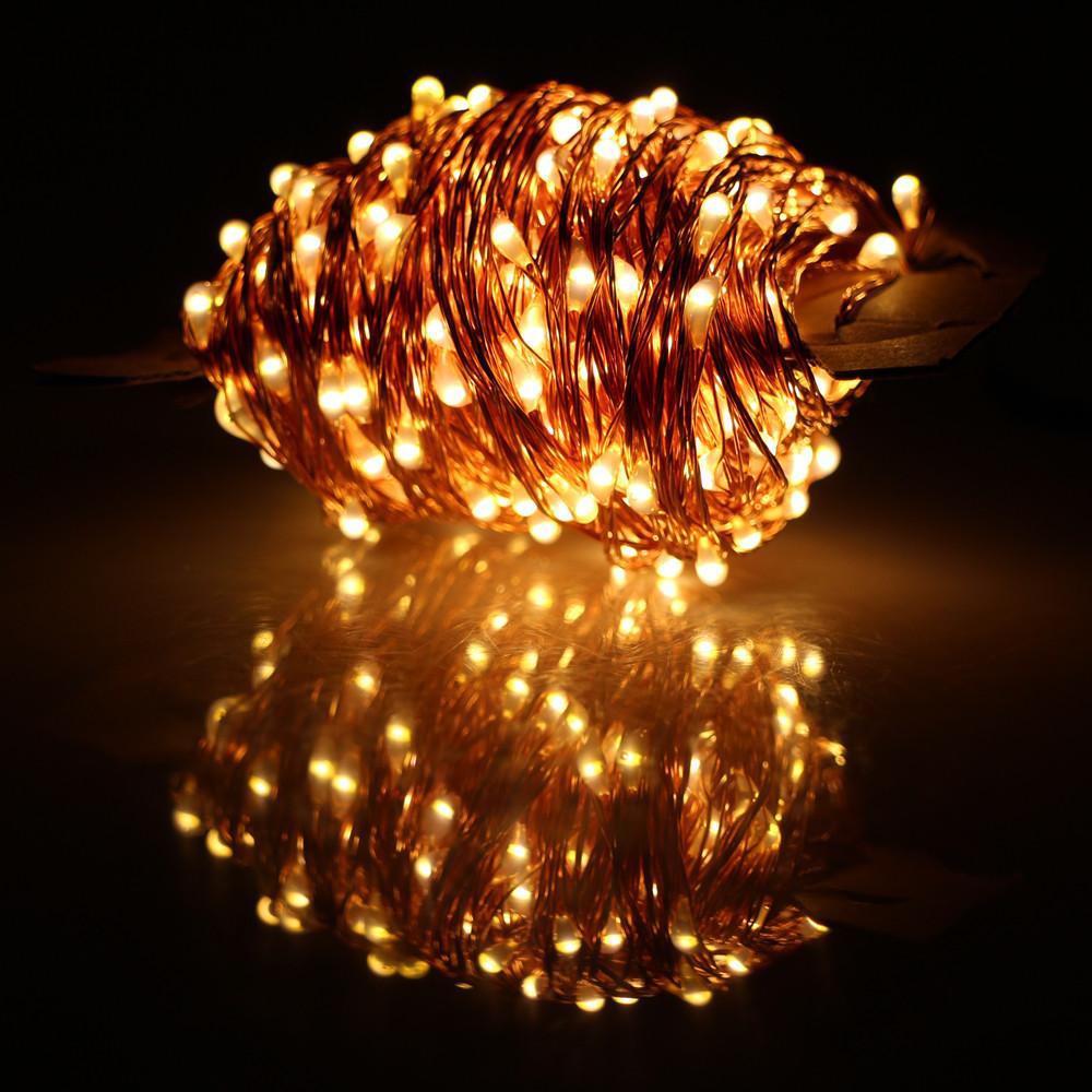33 FT | 100 LED Warm White Waterproof Copper Wire Micro Fairy String Lights with AC Plug-In Power - AsianImportStore.com - B2B Wholesale Lighting and Decor