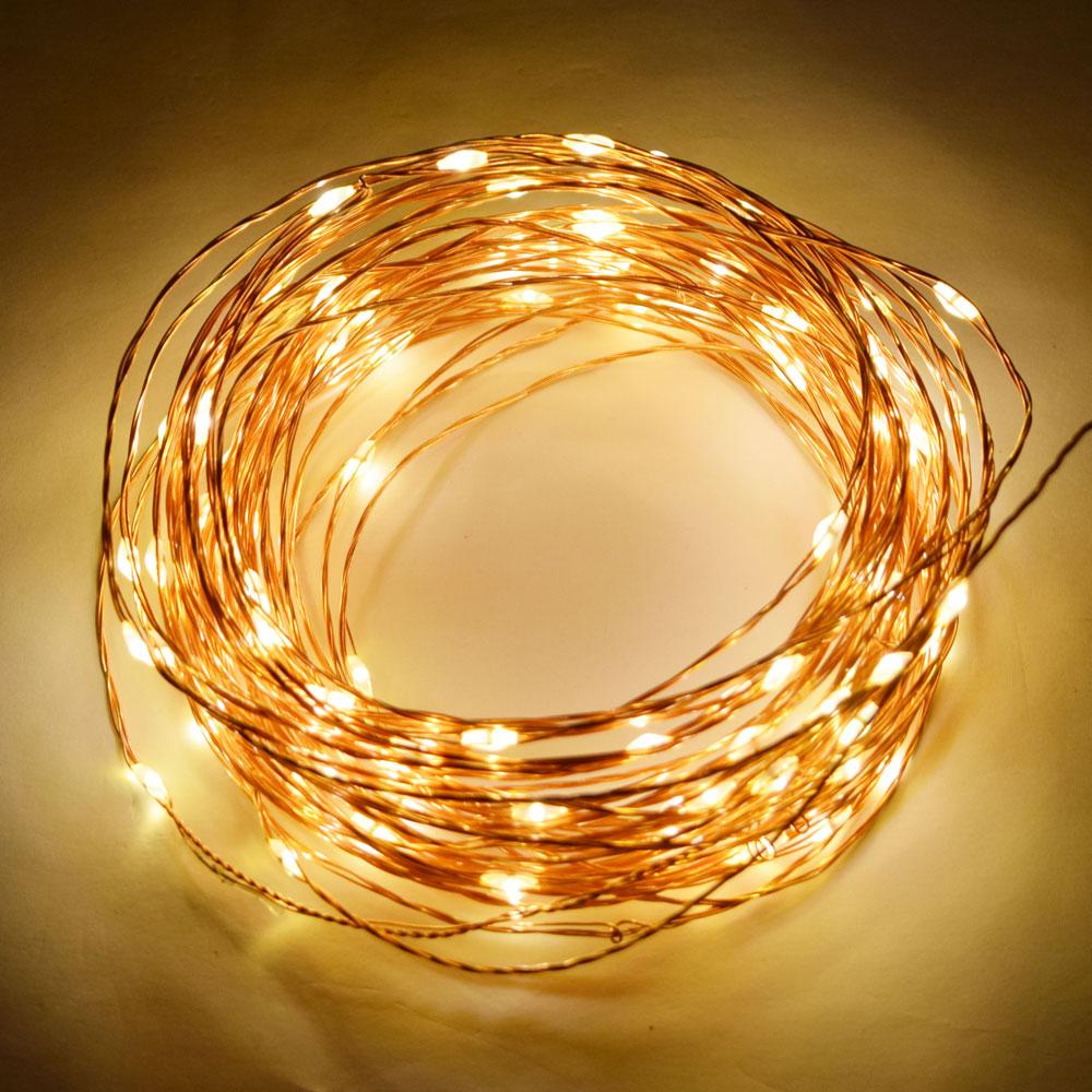 33 FT | 100 LED Warm White Waterproof Copper Wire Micro Fairy String Lights with AC Plug-In Power - AsianImportStore.com - B2B Wholesale Lighting and Decor