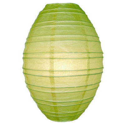 Light Lime Kawaii Unique Oval Egg Shaped Paper Lantern, 10-inch x 14-inch - AsianImportStore.com - B2B Wholesale Lighting and Decor