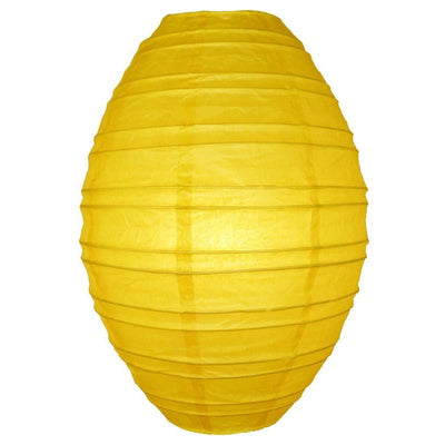 Yellow Kawaii Unique Oval Egg Shaped Paper Lantern, 10-inch x 14-inch - AsianImportStore.com - B2B Wholesale Lighting and Decor