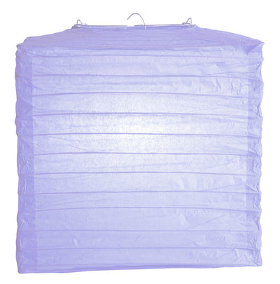 10" Lavender Square Shaped Paper Lantern