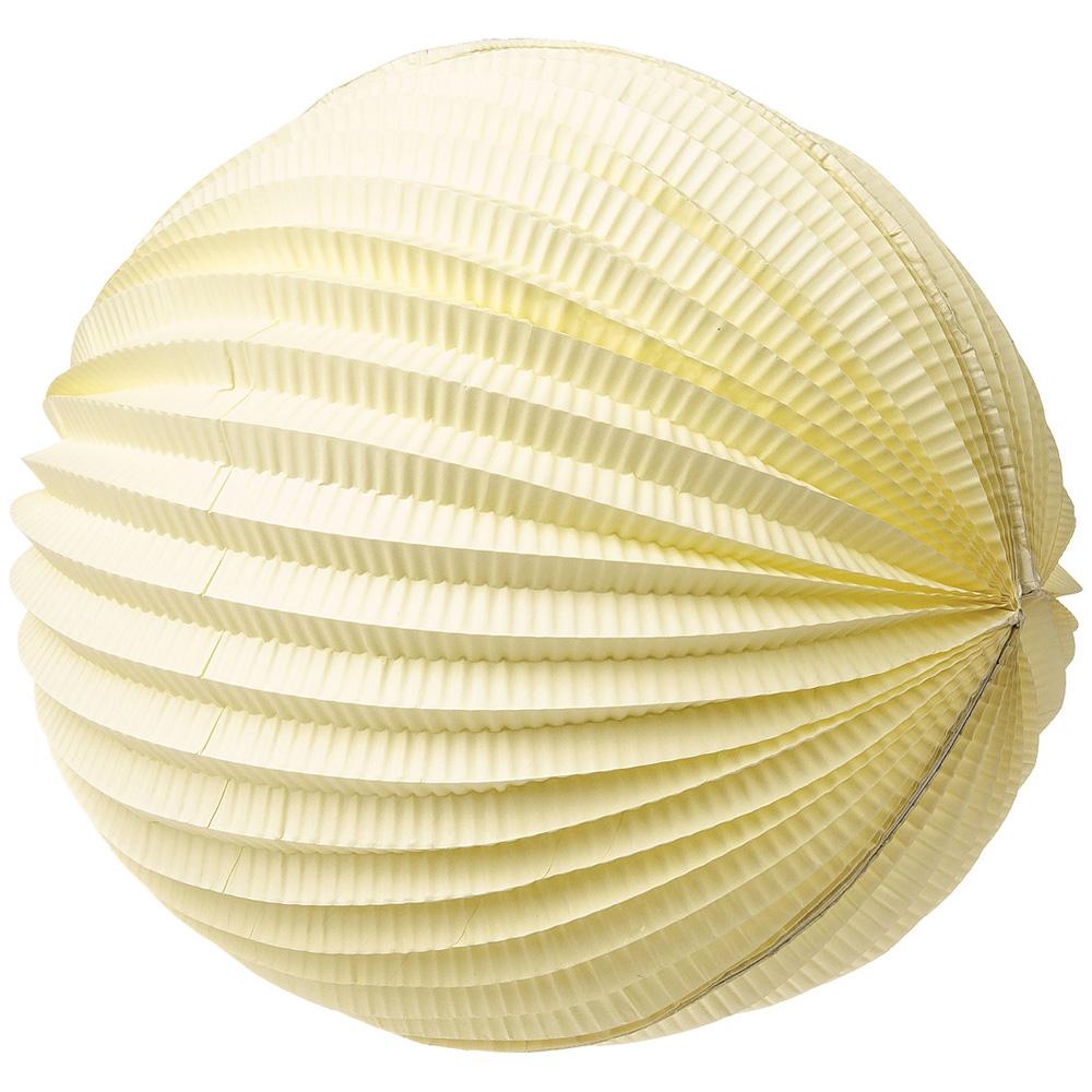 12" Ivory Accordion Paper Lantern Ball - AsianImportStore.com - B2B Wholesale Lighting and Decor