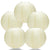 5 PACK | 12" Ivory Even Ribbing Round Paper Lanterns - AsianImportStore.com - B2B Wholesale Lighting and Decor
