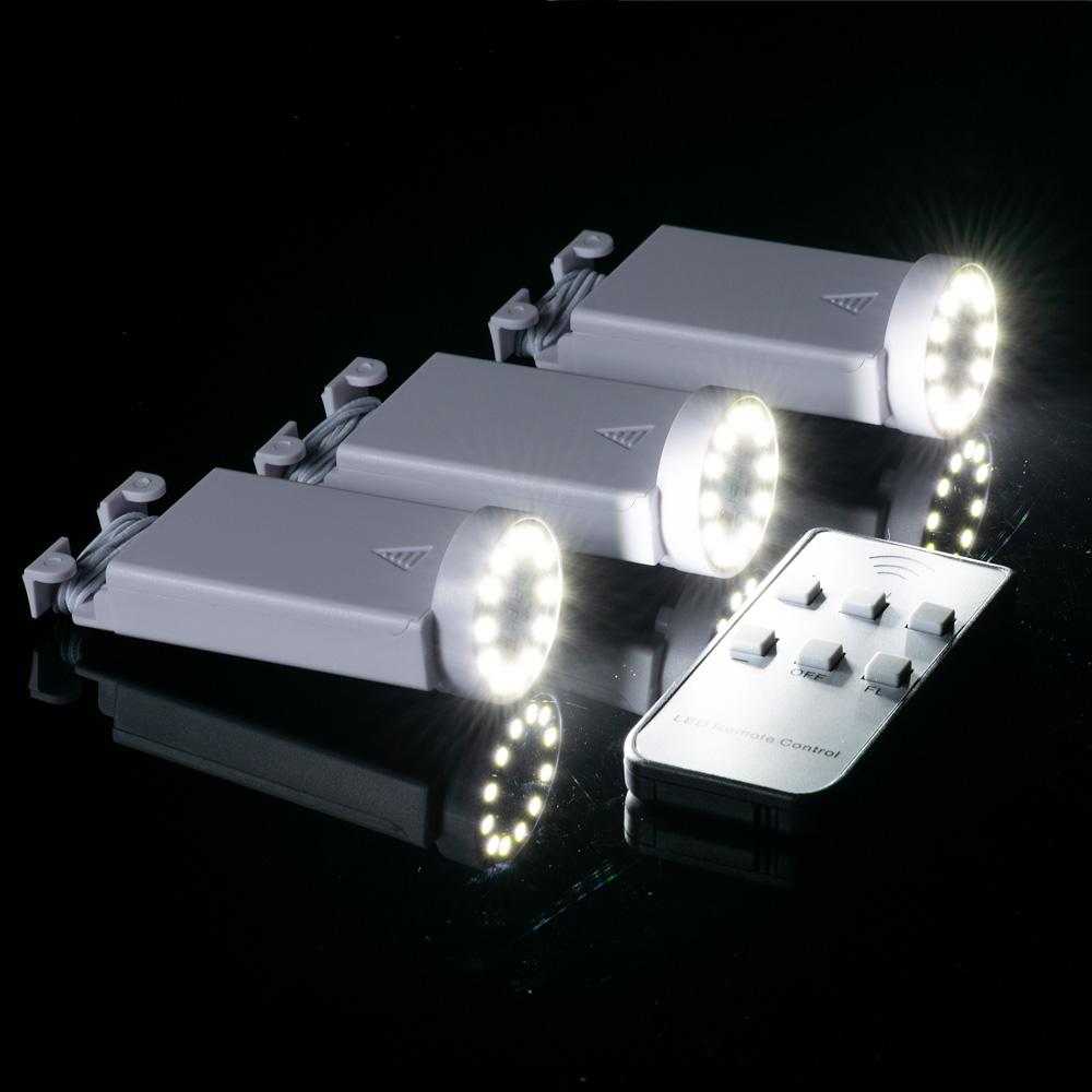 Fantado MoonBright BULK COMBO 12 LED Multi-function Remote Controlled Battery Powered Lights for Lanterns, Cool White (10 PACK + 2 Remote Controls) - AsianImportStore.com - B2B Wholesale Lighting and Decor