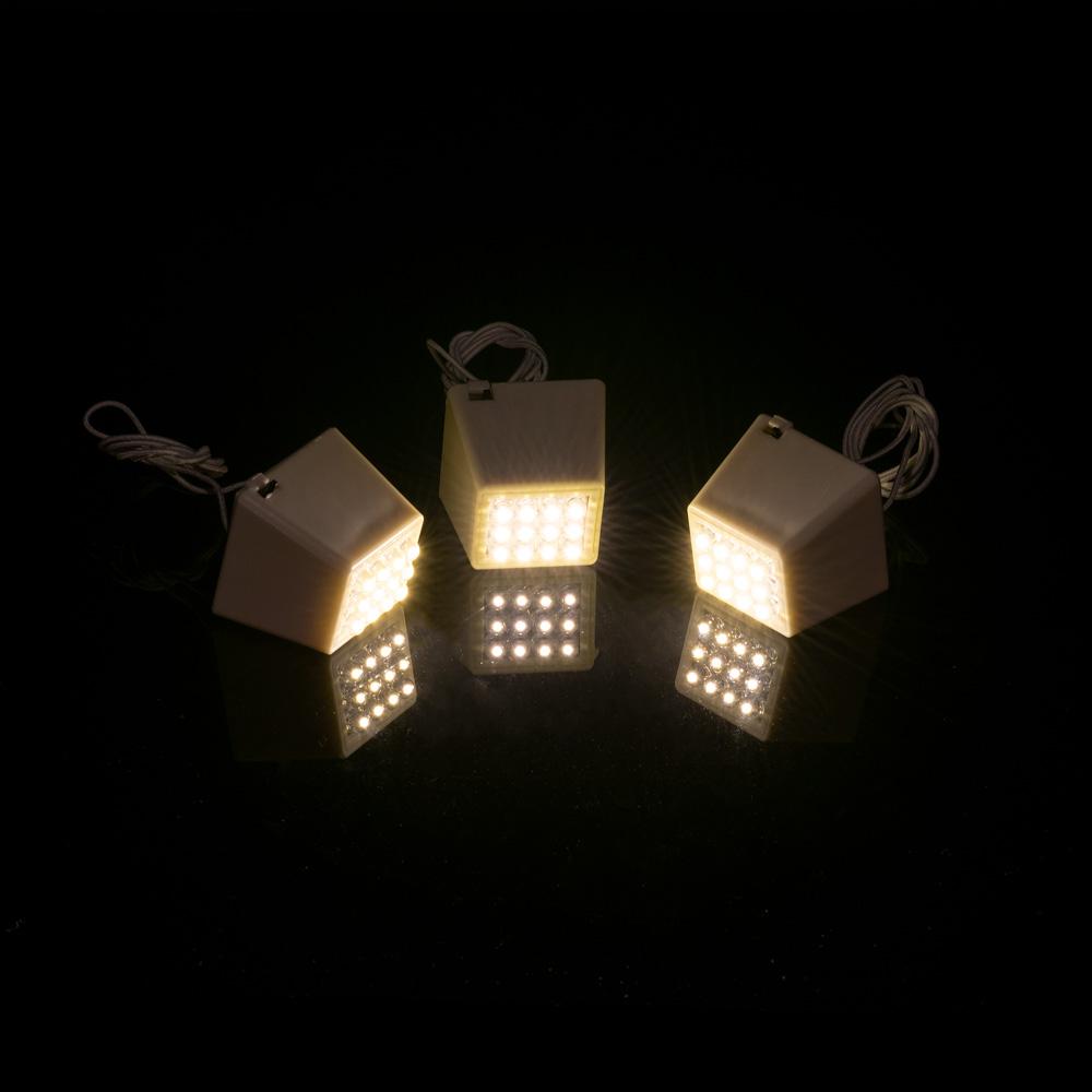 Fantado MoonBright&#8482; BULK PACK (10) 12-LED Super Bright Cube Lights for Lanterns, Warm White (Battery Powered) - AsianImportStore.com - B2B Wholesale Lighting and Decor