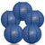 5 PACK | 12" Navy Blue Even Ribbing Round Paper Lanterns - AsianImportStore.com - B2B Wholesale Lighting and Decor