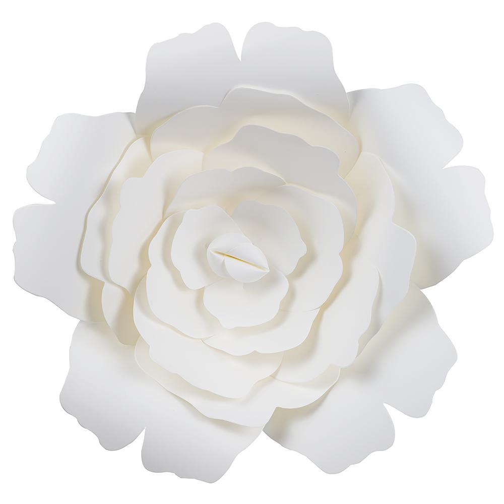 12-Pc Combo White Peony / Gold Lotus Paper Flower Backdrop Wall Decor for Weddings, Photo Shoots, Birthday Parties and More - AsianImportStore.com - B2B Wholesale Lighting and Decor