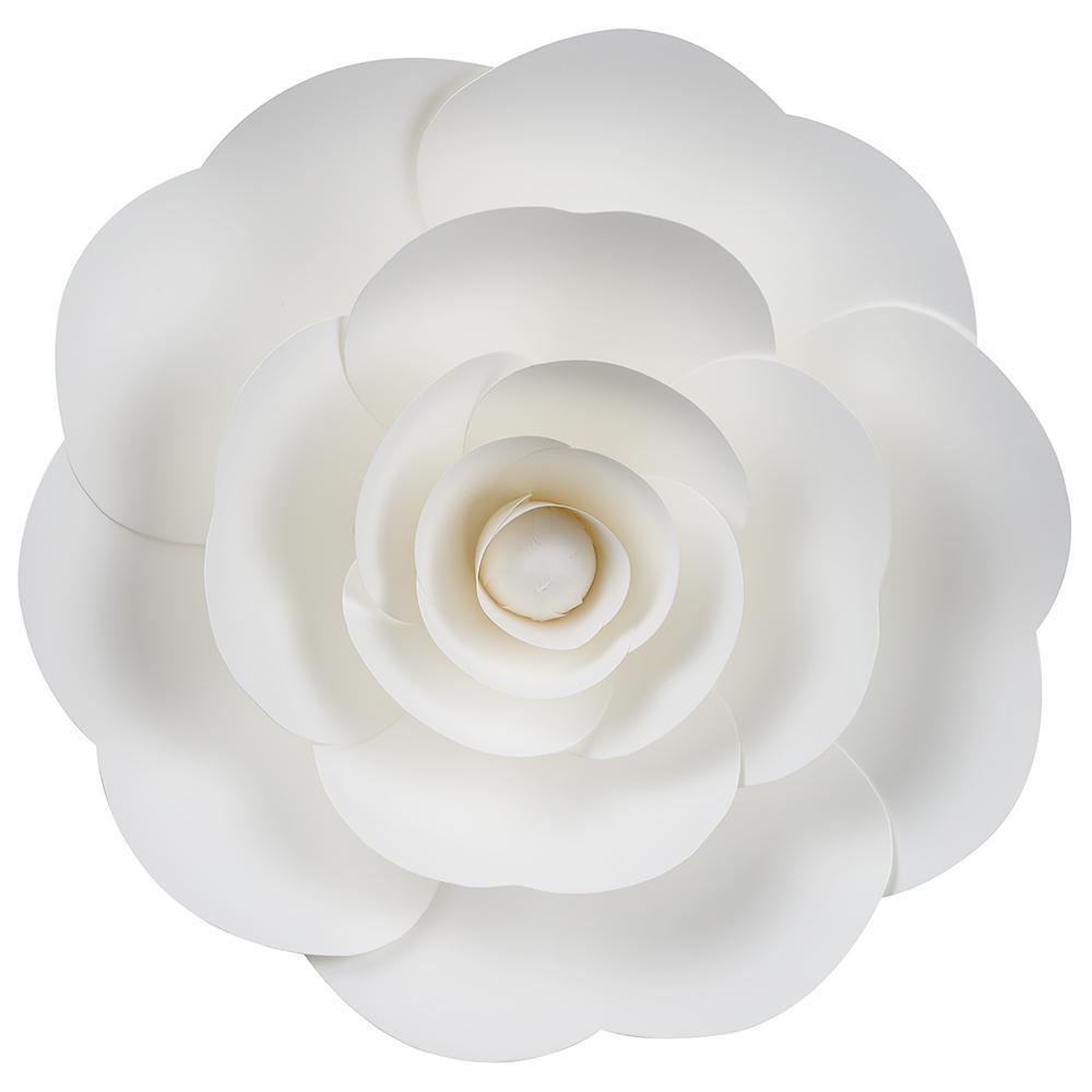 Premium Large 12" Pre-made White Ranunculus Paper Flower Backdrop Wall Decor for Weddings, Photo Shoots, Birthday Parties and more (24 PACK) - AsianImportStore.com - B2B Wholesale Lighting and Décor