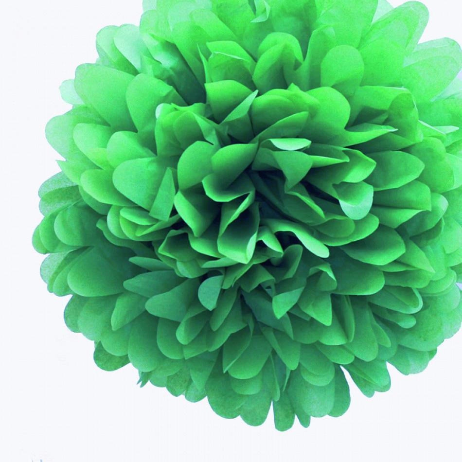 EZ-Fluff 12" Grass Greenery Tissue Paper Pom Poms Flowers Balls, Decorations (100 PACK) - AsianImportStore.com - B2B Wholesale Lighting and Décor