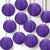 12 PACK | 12" Plum Purple Even Ribbing Round Paper Lantern, Hanging Combo Set - AsianImportStore.com - B2B Wholesale Lighting and Decor