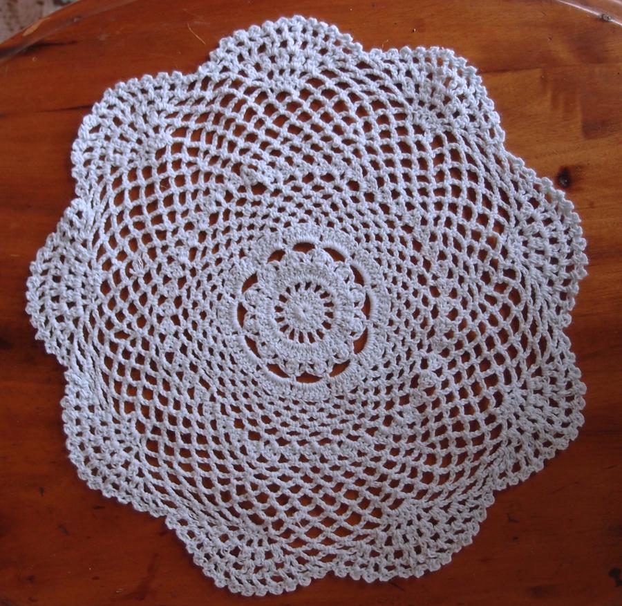  11.5" Round Shaped Crochet Lace Doily Placemats, Handmade Cotton Doilies - White (2 Pack) - AsianImportStore.com - B2B Wholesale Lighting and Decor